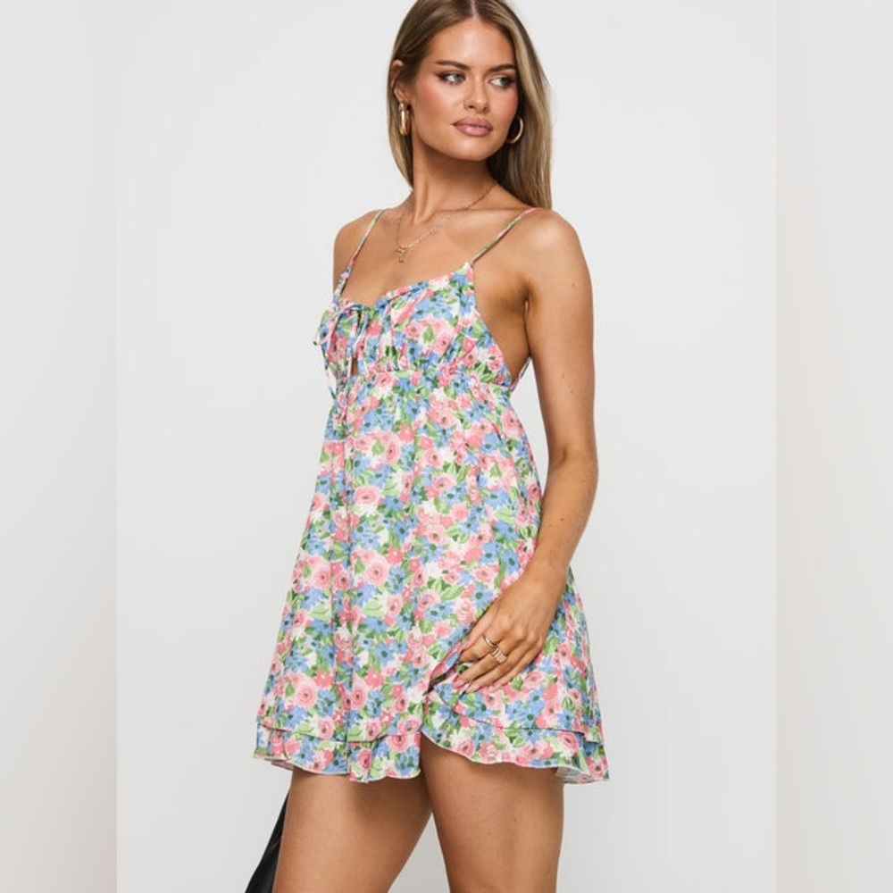 Princess Polly Empress Of Love Mini Dress Multi - Size 0 - Picture 1 of 16